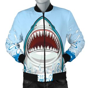 Shark Bite Men Casual Bomber Jacket