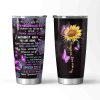 To My Granddaughter Stainless Steel 20oz Tumbler Christmas Gift