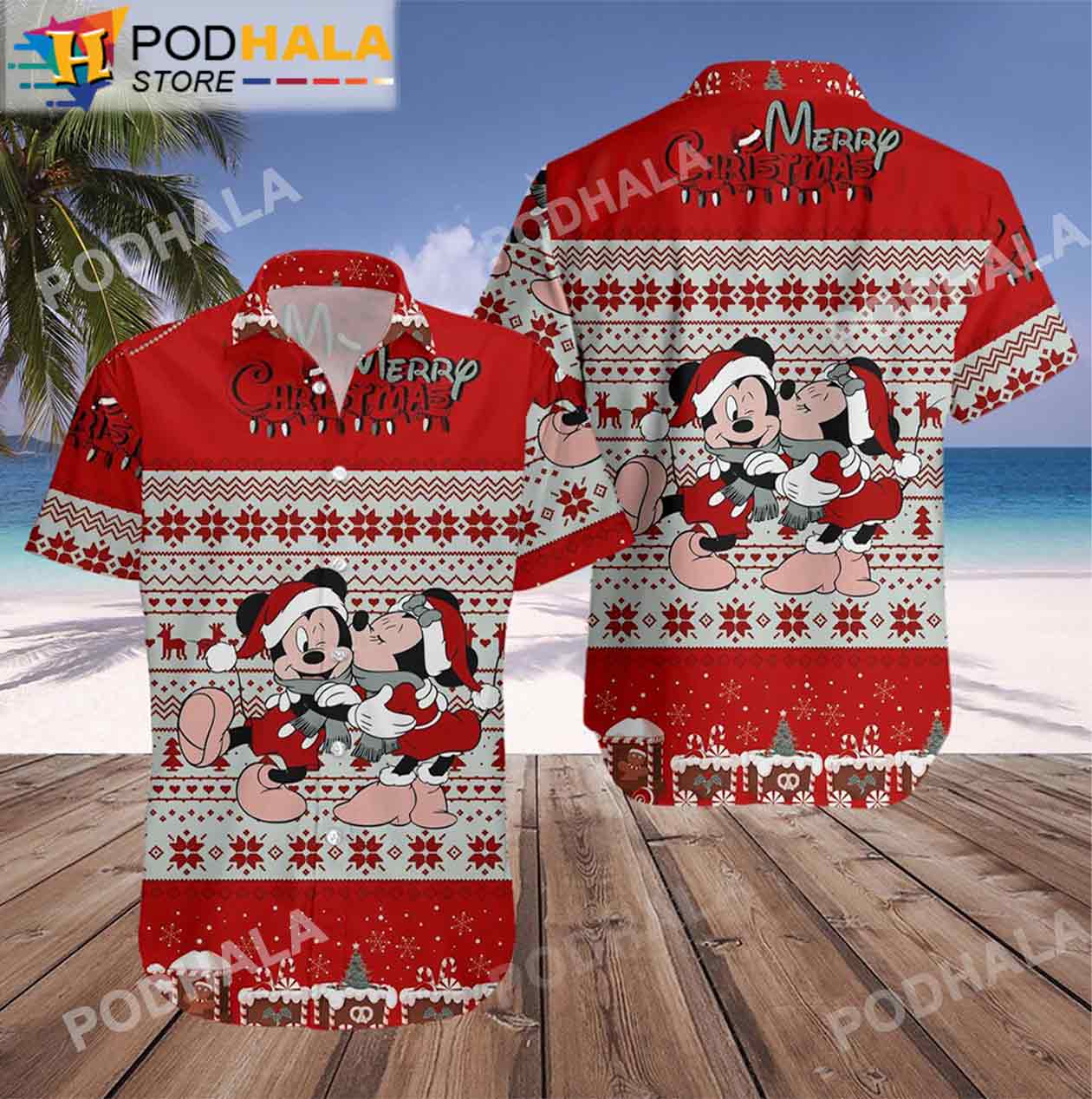 Funny Cartoon Pirates Hunting Mickey Mouse Hawaiian Shirt 3D - Bring Your  Ideas, Thoughts And Imaginations Into Reality Today