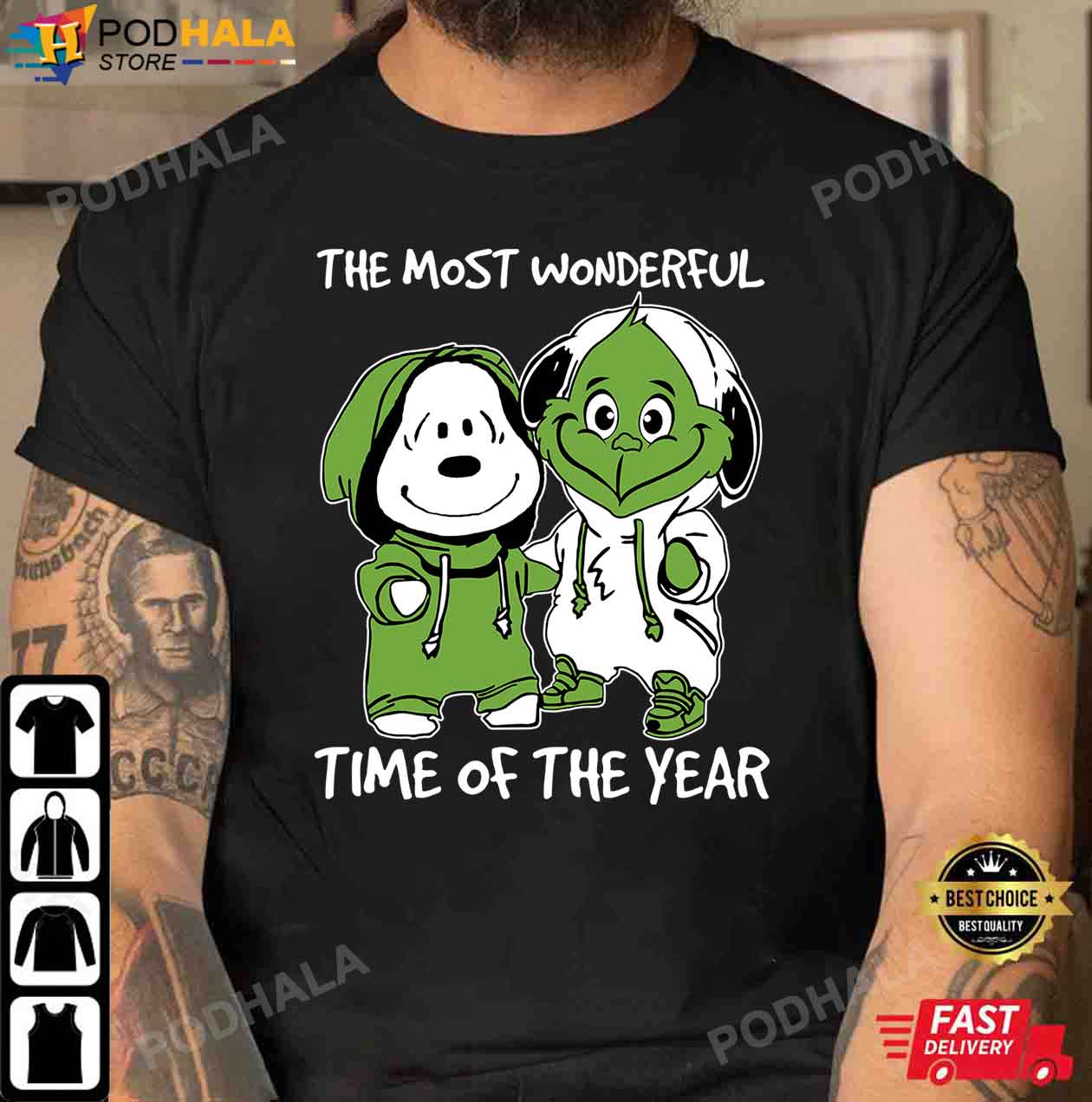 Friends Grinch And Snoopy Christmas Shirt, Funny Christmas Gifts