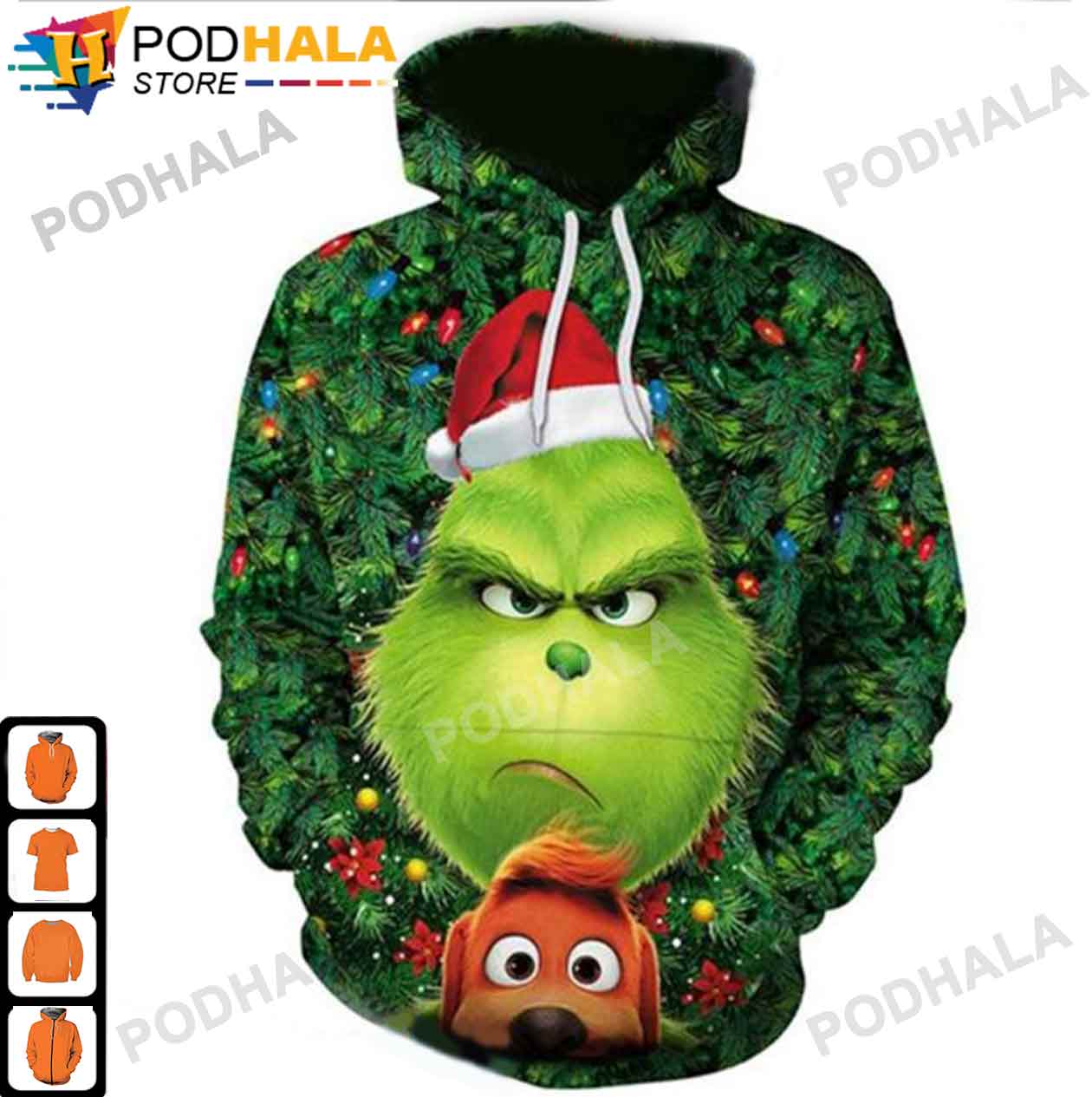 Max and The Grinch Christmas 3D Hoodie, Grinch Christmas Gifts