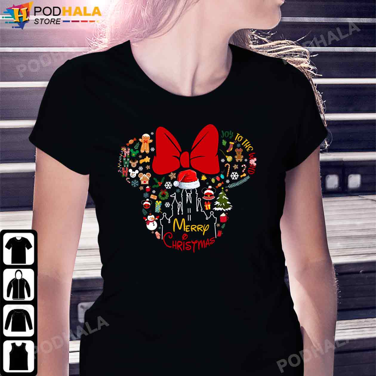 Mickey Christmas Shirt, Santa Mickey Snowflake Snowmen Reindeer