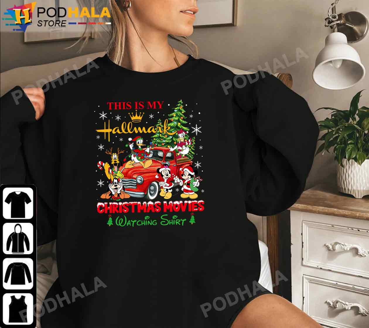 Mickey Christmas Shirt, This is my Hallmark Christmas Movies Watching Shirt
