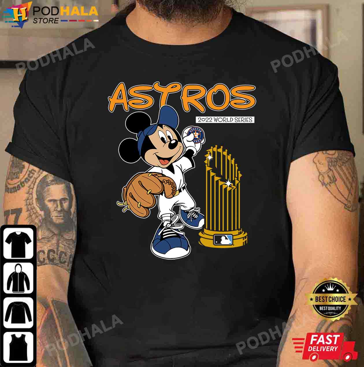Mickey Mouse Houston Astros World Series 2022 T-Shirt For Fans