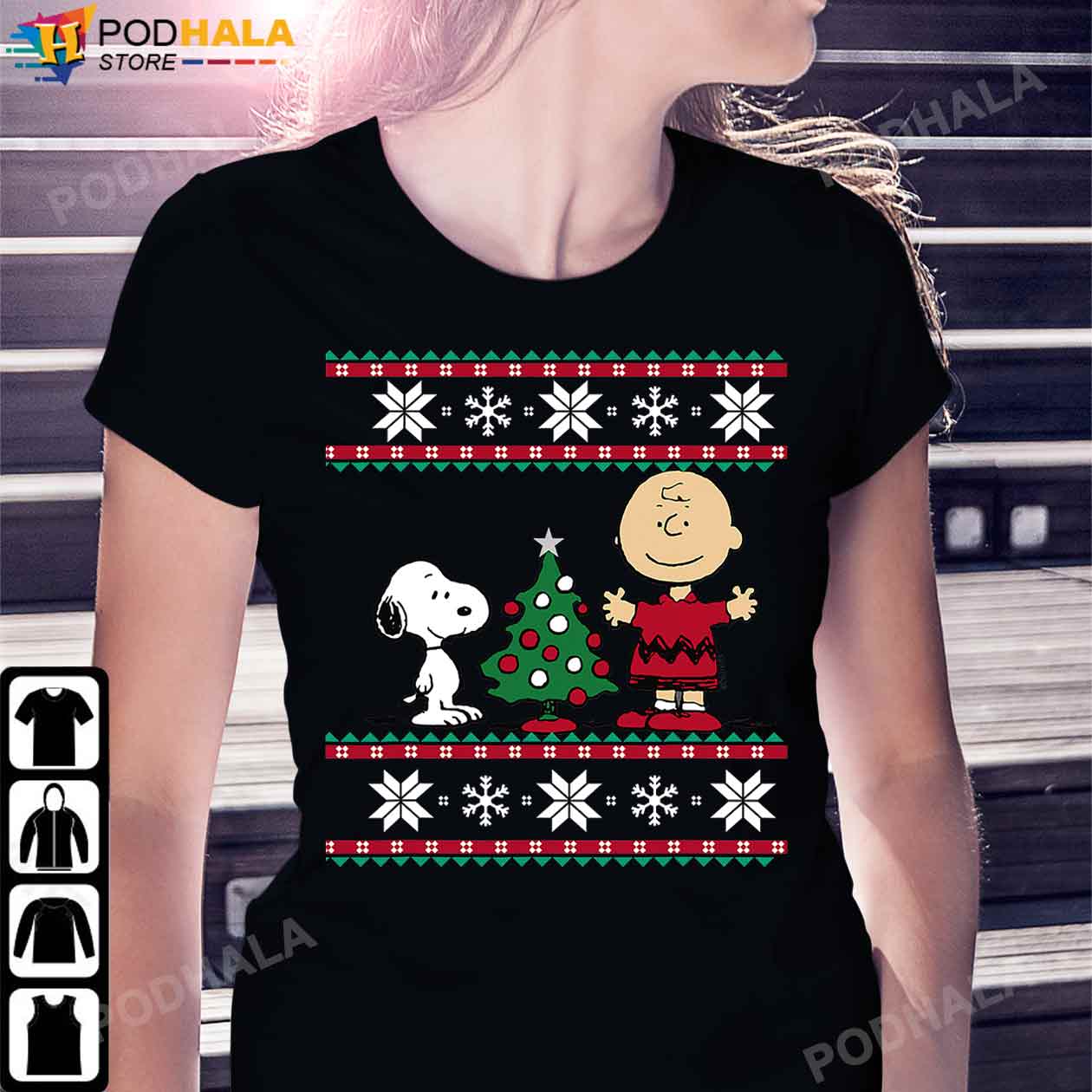 Snoopy Charlie brown t-shirt Christmas Tree, Xmas Gifts