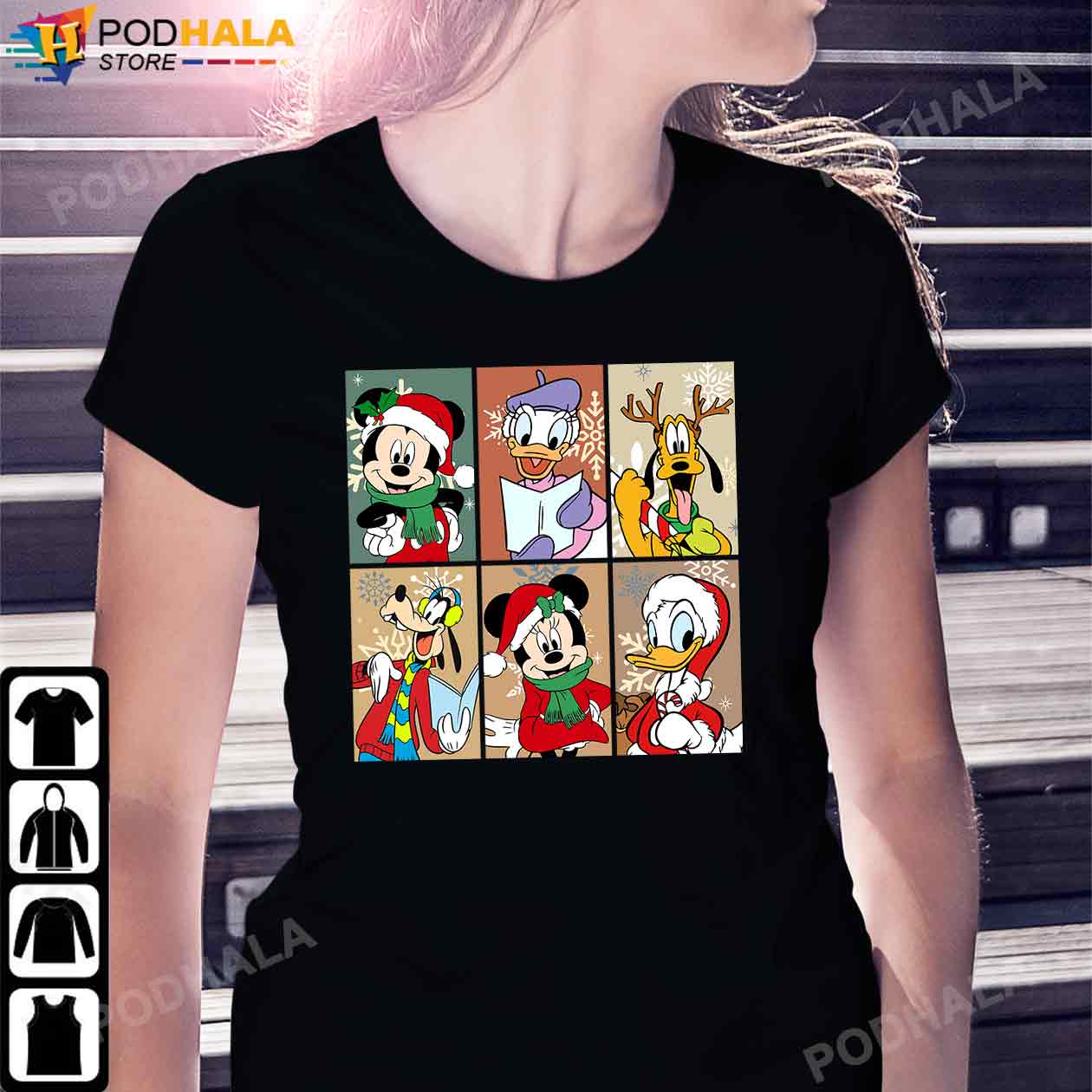 Vintage Mickey and Friends Christmas Squad, Mickey Christmas Shirt