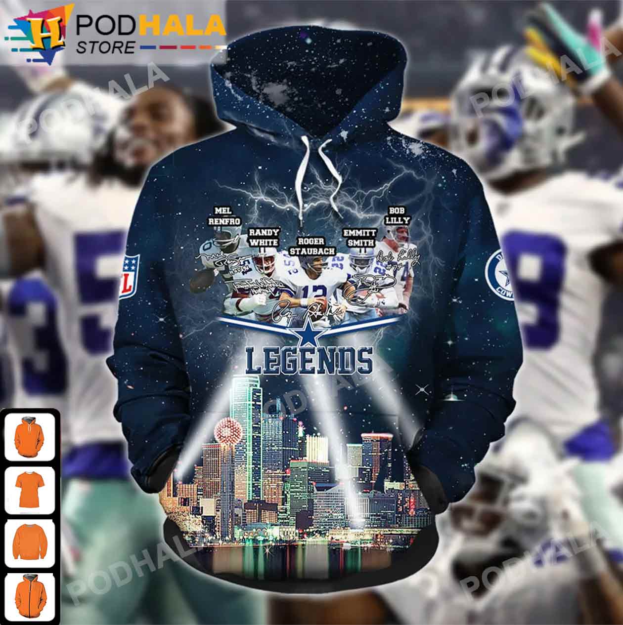 Cowboys Football Legends NFL Dallas Cowboys 3D Hoodie, Gifts For Cowboys  Fans - Bring Your Ideas, Thoughts And Imaginations Into Reality Today